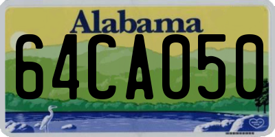 AL license plate 64CA050