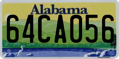 AL license plate 64CA056