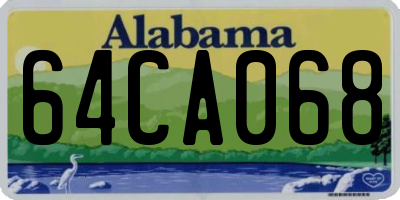AL license plate 64CA068