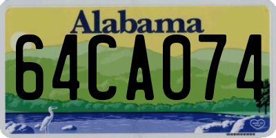 AL license plate 64CA074