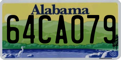 AL license plate 64CA079