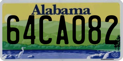 AL license plate 64CA082