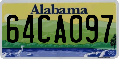 AL license plate 64CA097