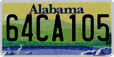 AL license plate 64CA105