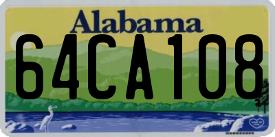 AL license plate 64CA108