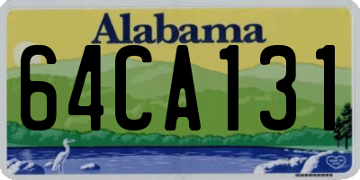 AL license plate 64CA131