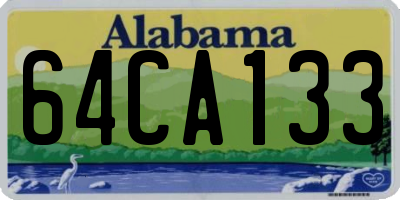 AL license plate 64CA133