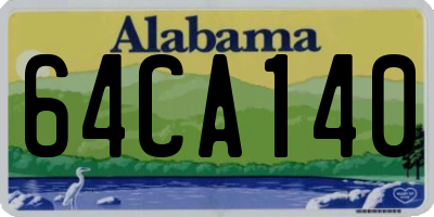 AL license plate 64CA140