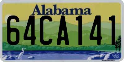 AL license plate 64CA141