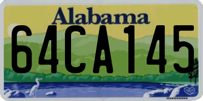 AL license plate 64CA145