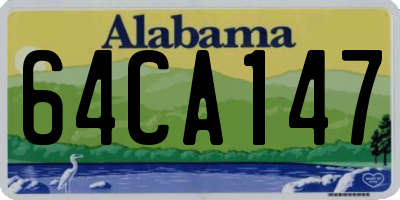 AL license plate 64CA147
