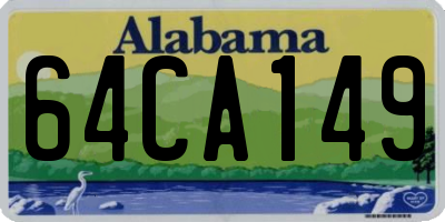 AL license plate 64CA149