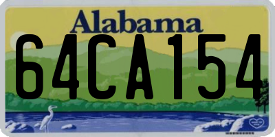 AL license plate 64CA154