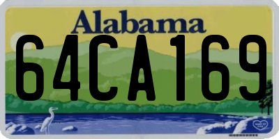 AL license plate 64CA169