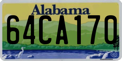 AL license plate 64CA170