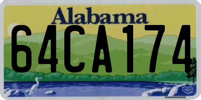 AL license plate 64CA174
