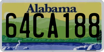 AL license plate 64CA188
