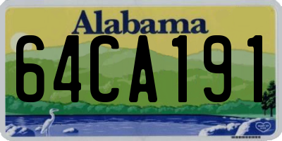 AL license plate 64CA191
