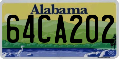 AL license plate 64CA202