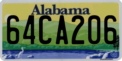 AL license plate 64CA206