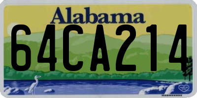 AL license plate 64CA214