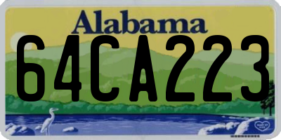 AL license plate 64CA223