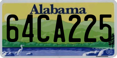 AL license plate 64CA225