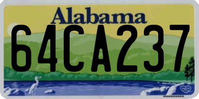 AL license plate 64CA237