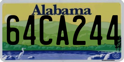 AL license plate 64CA244