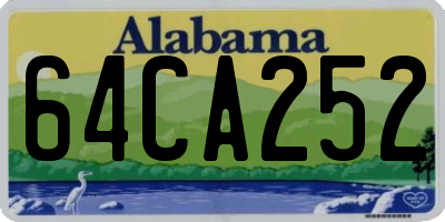 AL license plate 64CA252