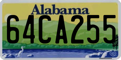 AL license plate 64CA255
