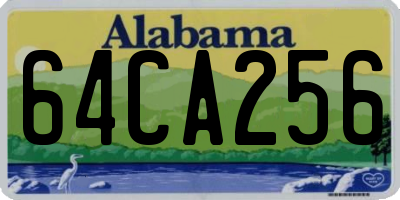AL license plate 64CA256