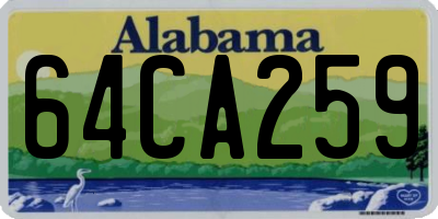 AL license plate 64CA259
