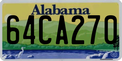 AL license plate 64CA270