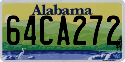 AL license plate 64CA272