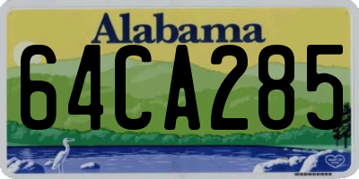 AL license plate 64CA285