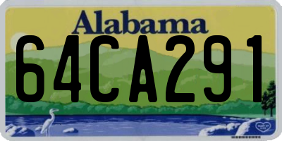 AL license plate 64CA291