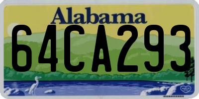 AL license plate 64CA293