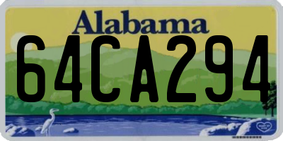 AL license plate 64CA294
