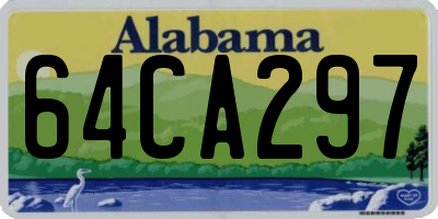 AL license plate 64CA297