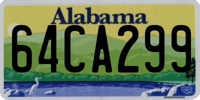 AL license plate 64CA299