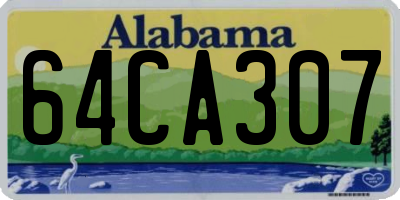 AL license plate 64CA307