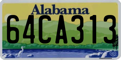 AL license plate 64CA313