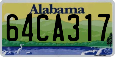 AL license plate 64CA317