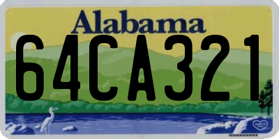 AL license plate 64CA321