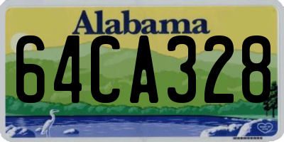 AL license plate 64CA328
