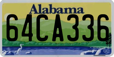 AL license plate 64CA336