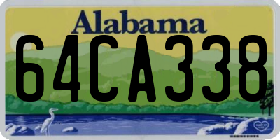AL license plate 64CA338