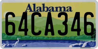 AL license plate 64CA346