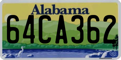 AL license plate 64CA362